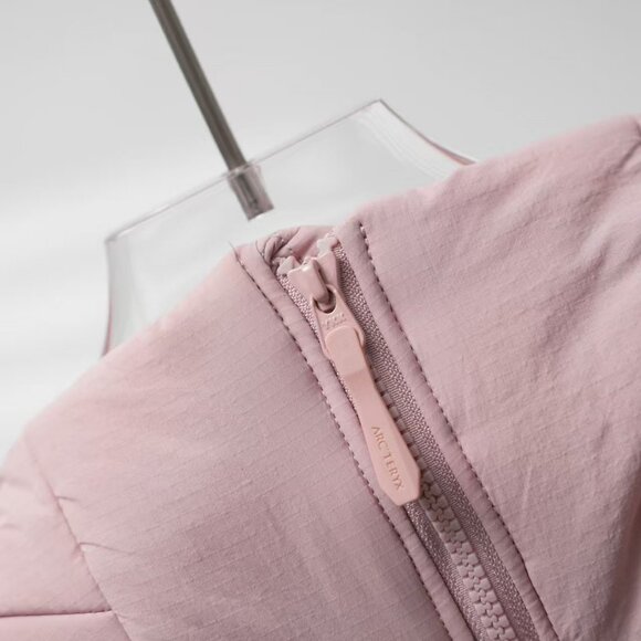 Arc'teryx Blush Pink Hooded Cotton-padded Jacket - Picture 6 of 9